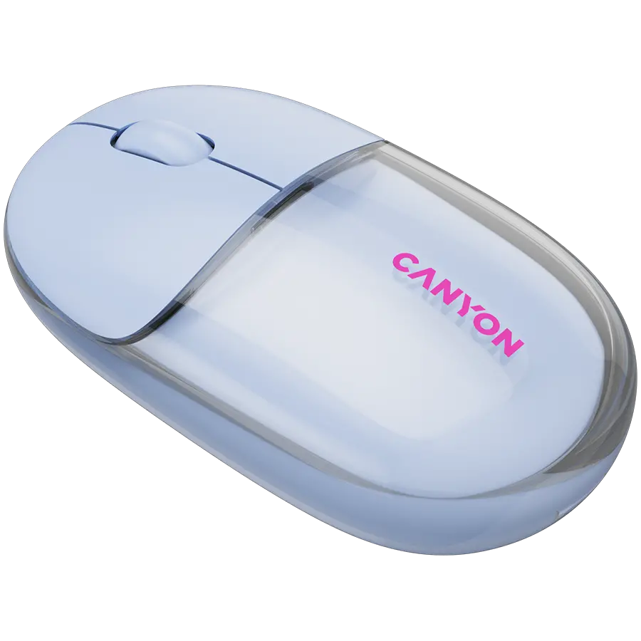 CANYON mouse OnClick 24 BT/ Wireless Transparent/Blue - image 2