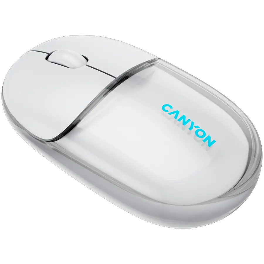 CANYON mouse OnClick 24 BT/ Wireless Transparent/White - image 2