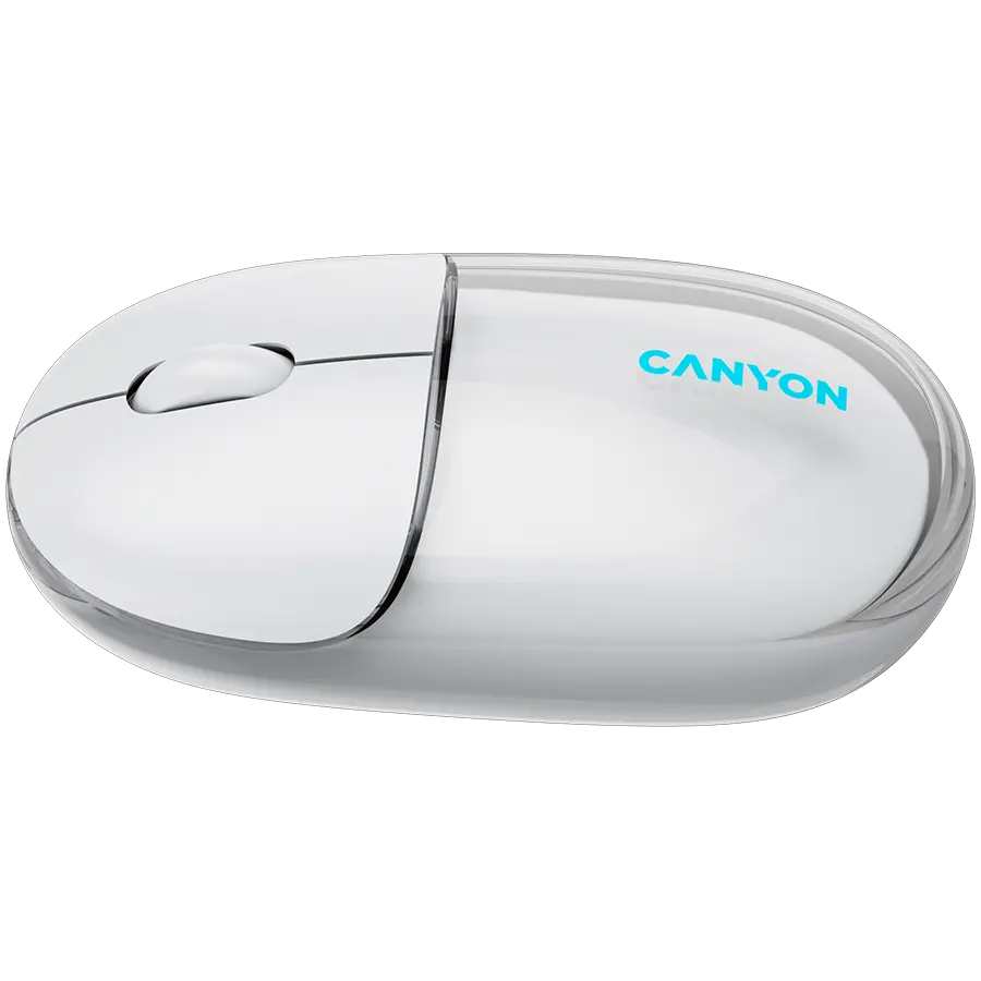 CANYON mouse OnClick 24 BT/ Wireless Transparent/White - image 3