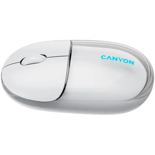 CANYON ποντίκι OnClick 24 BT/ Ασύρματο Διάφανο/Λευκό - 4