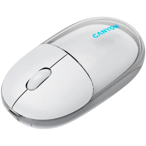 CANYON ποντίκι OnClick 24 BT/ Ασύρματο Διάφανο/Λευκό - 5