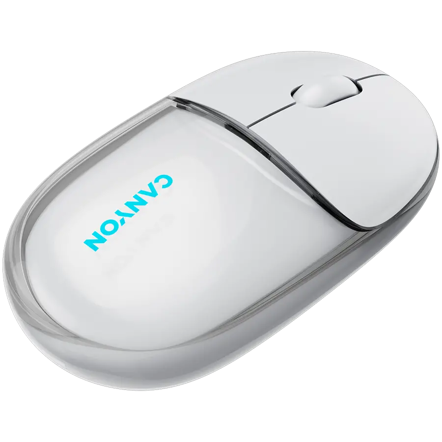 CANYON mouse OnClick 24 BT/ Wireless Transparent/White - image 5