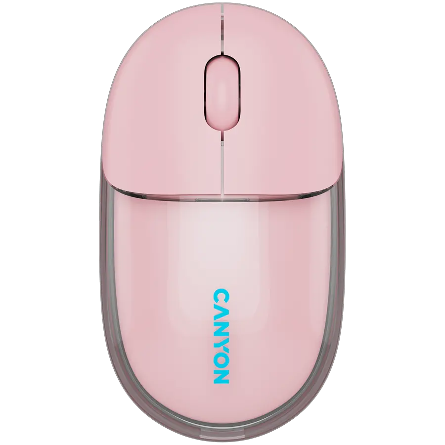 CANYON mouse OnClick 24 BT/ Wireless Transparent/Pink