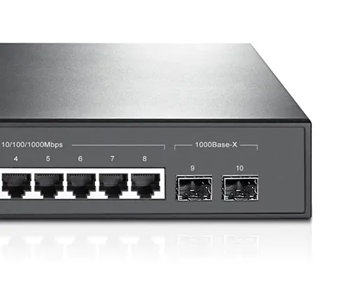 Комутатор TP-Link SG3210, 8-port Gigabit порта + 2 SFP слота, L2, DoS, ACL, - image 1