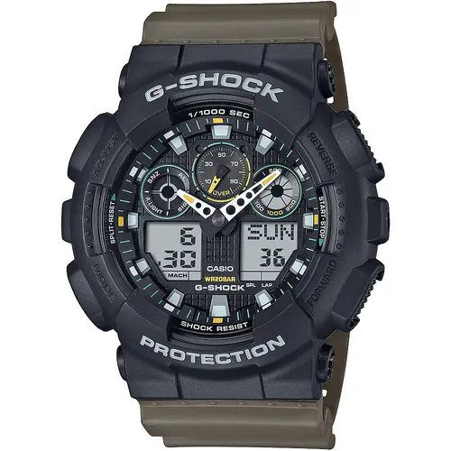 Мъжки часовник Casio G-Shock - GA-100TU-1A3ER
