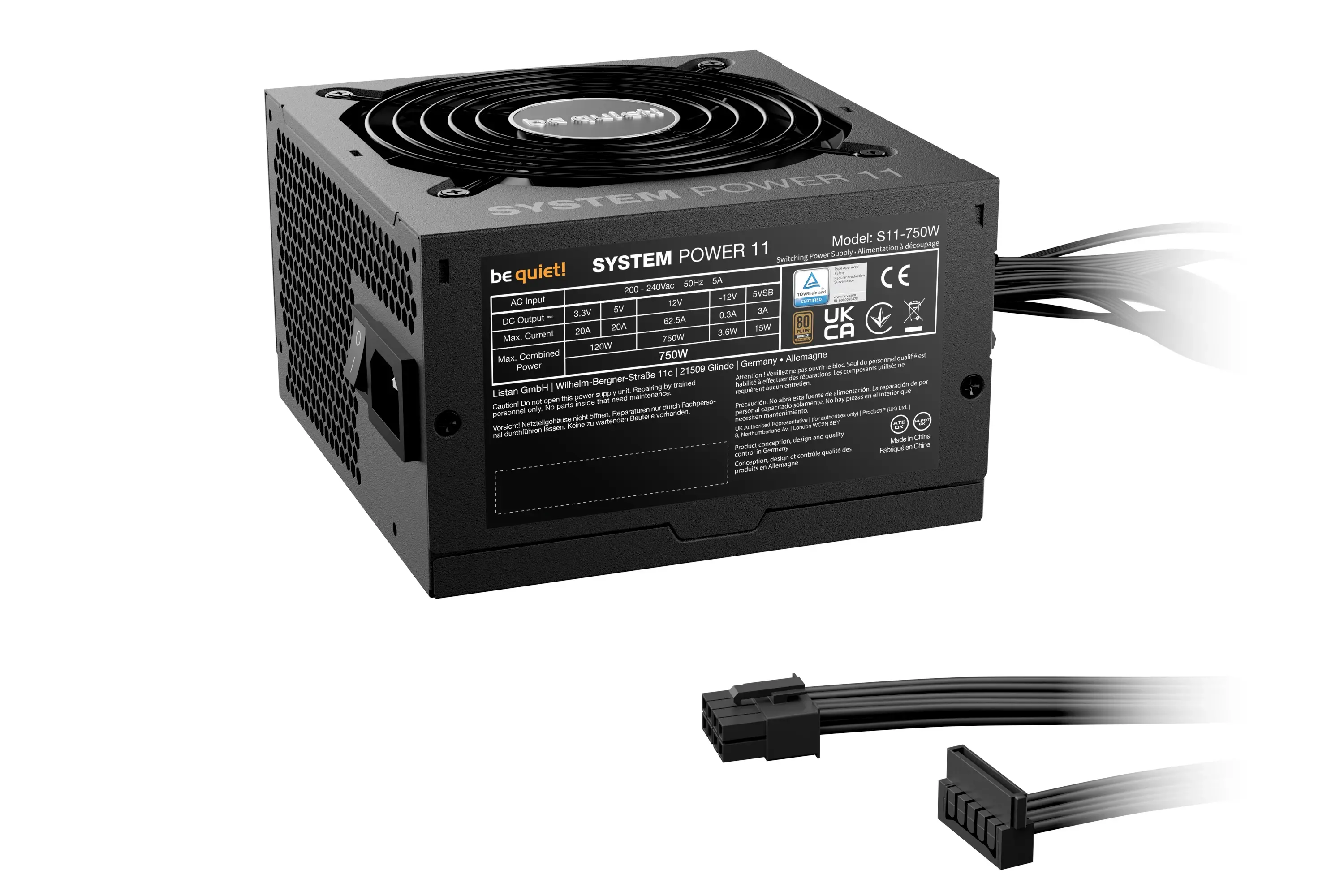 be quiet! захранване PSU ATX 3.1 Bronze - SYSTEM POWER 11 750W - image 1