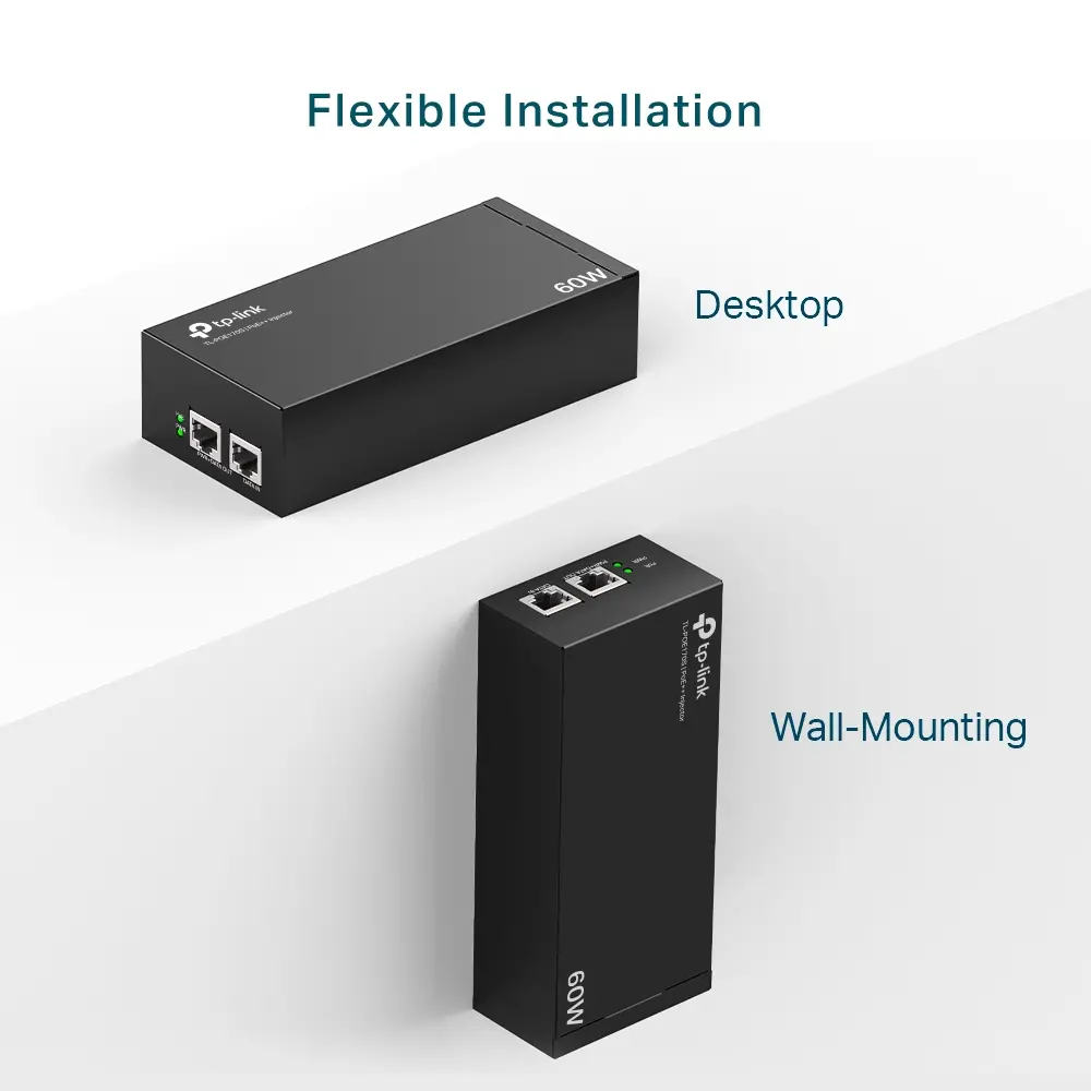 PoE Инжектор TP-Link POE170S, IEEE 802.3af/at/bt, 2xGbE ports, 60W - image 5