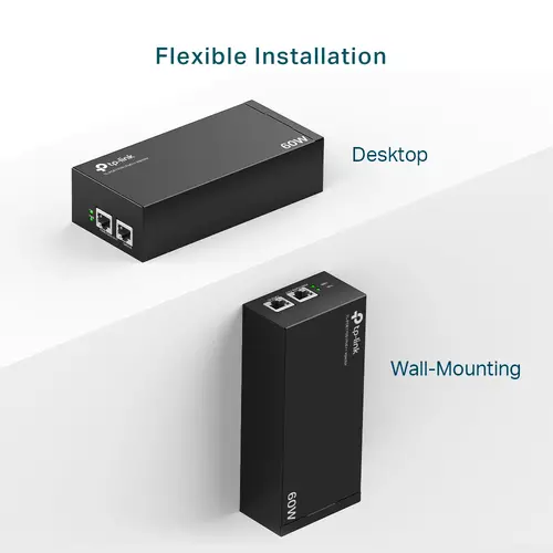 PoE Инжектор TP-Link POE170S, IEEE 802.3af/at/bt, 2xGbE ports, 60W - image 5