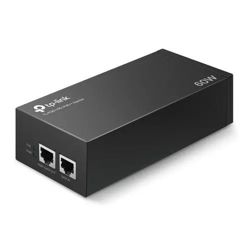 PoE Инжектор TP-Link POE170S, IEEE 802.3af/at/bt, 2xGbE ports, 60W