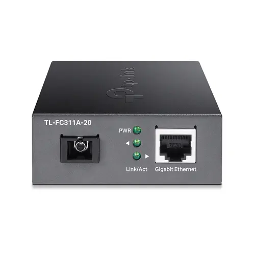 Конвертор TP-LINK FC311A-20, 1GbE RJ45 към Gigabit SM SC,Rx1310/Tx1550nm 20km - image 2
