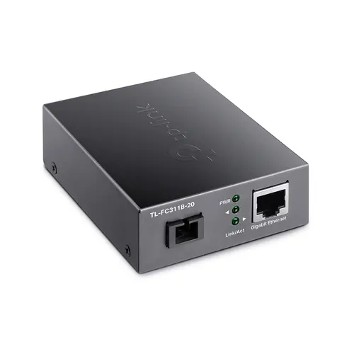 Конвертор TP-LINK FC311B-20 1GbE RJ45 към Gigabit SM SC,Tx1310/Rx1550nm 20km - image 1