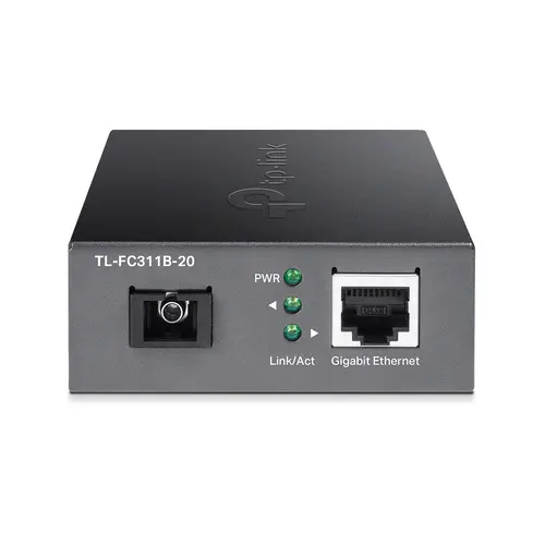Конвертор TP-LINK FC311B-20 1GbE RJ45 към Gigabit SM SC,Tx1310/Rx1550nm 20km - image 2