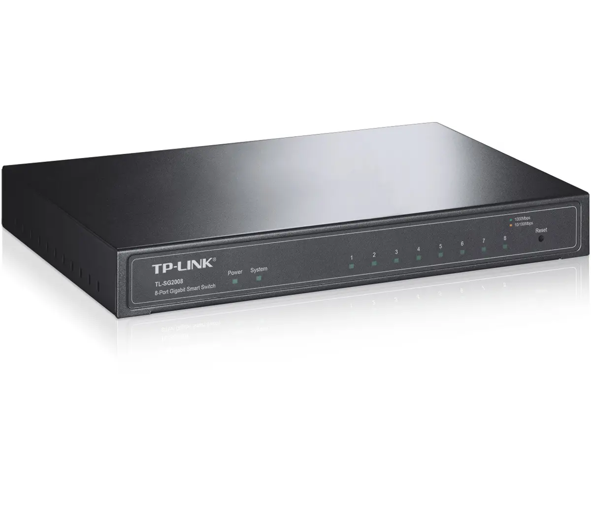 Комутатор TP-LINK SG2008, 8x 10/100/1000 RJ45, VLAN - image 1