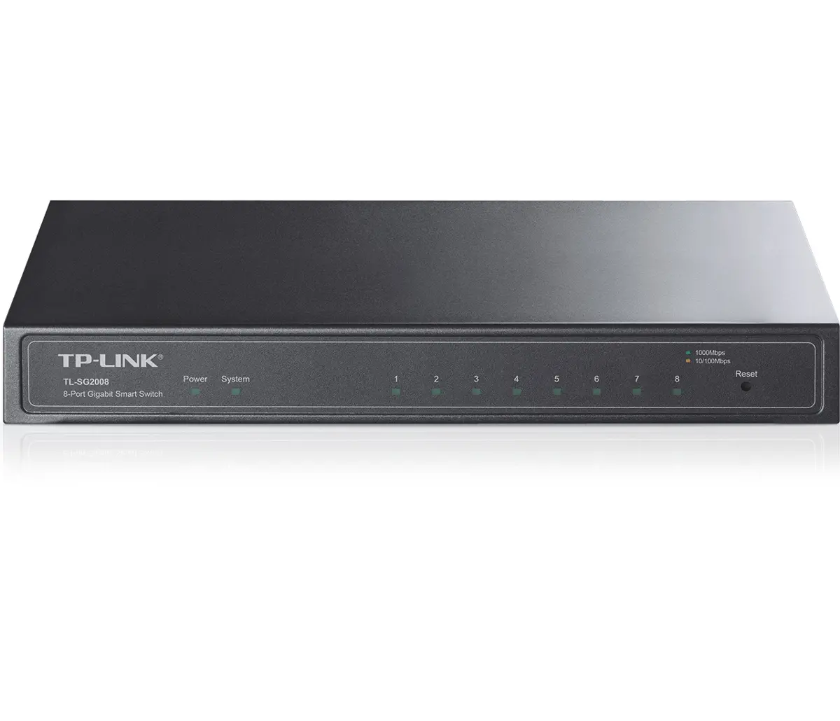 Комутатор TP-LINK SG2008, 8x 10/100/1000 RJ45, VLAN - image 2