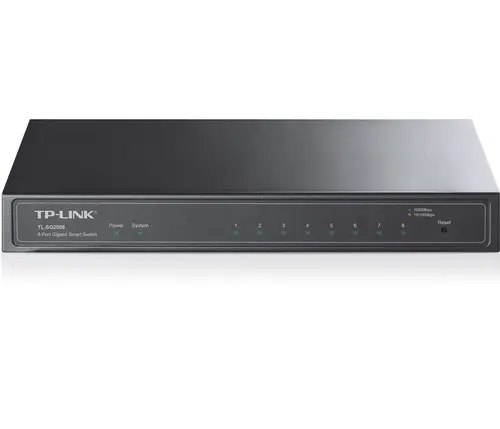 Комутатор TP-LINK SG2008, 8x 10/100/1000 RJ45, VLAN - image 2
