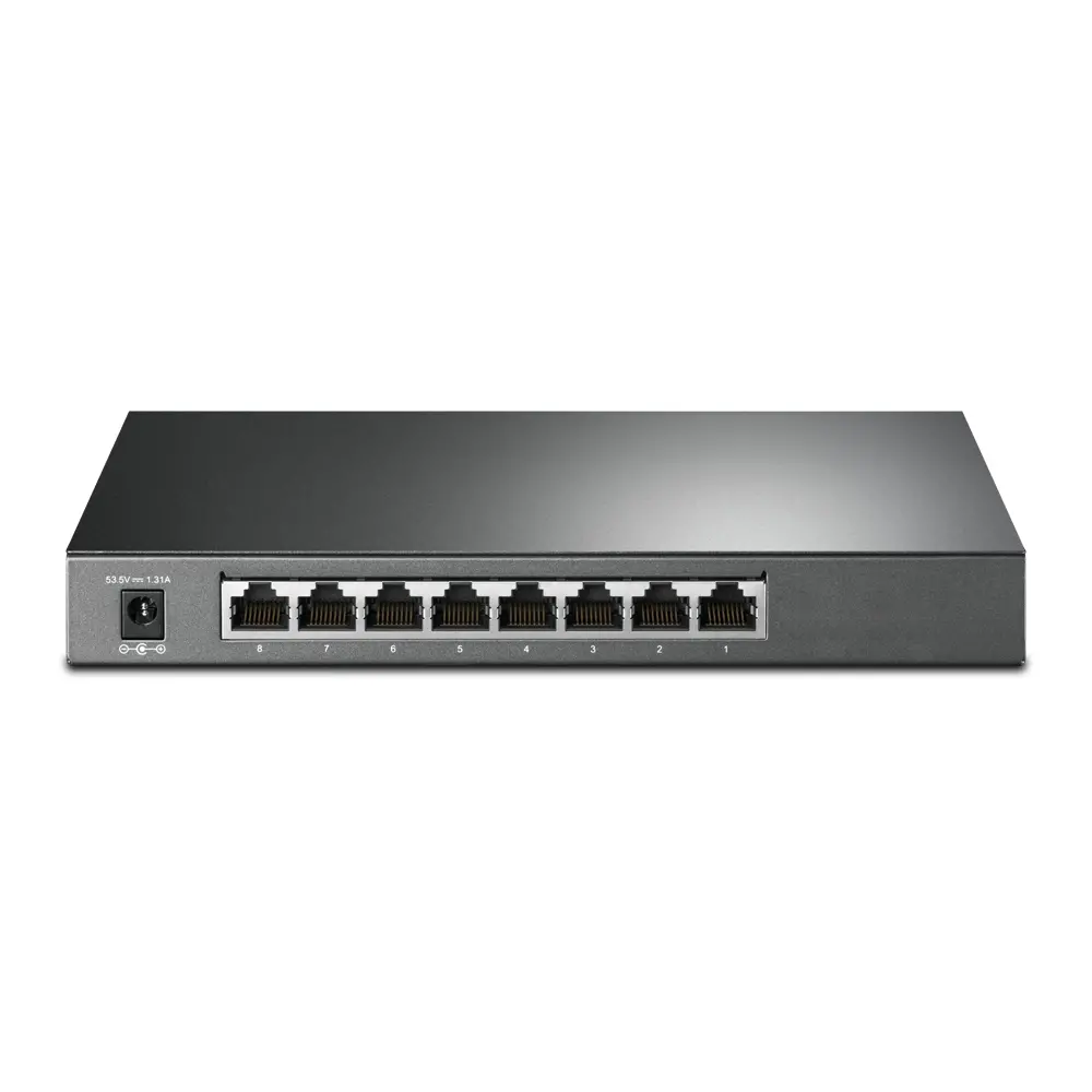 Комутатор TP-LINK SG2008P, 8x 10/100/1000 RJ45, VLAN, 4-Port PoE+, 62W - image 2