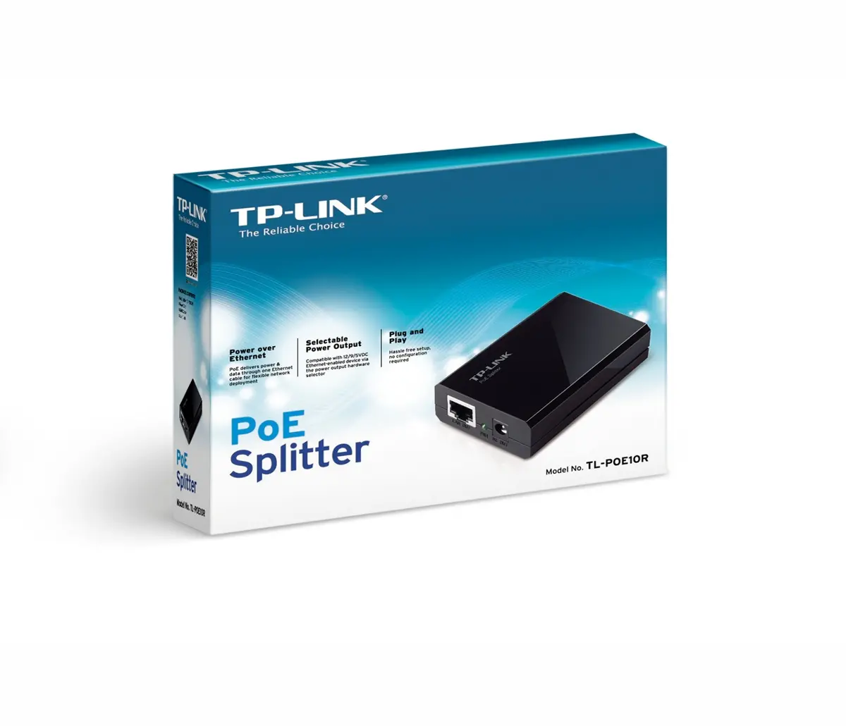 Splitter PoE TP-Link POE10R, 1x port GE PoE in, 1x ieșire de alimentare 5V/9V/12V - image 4