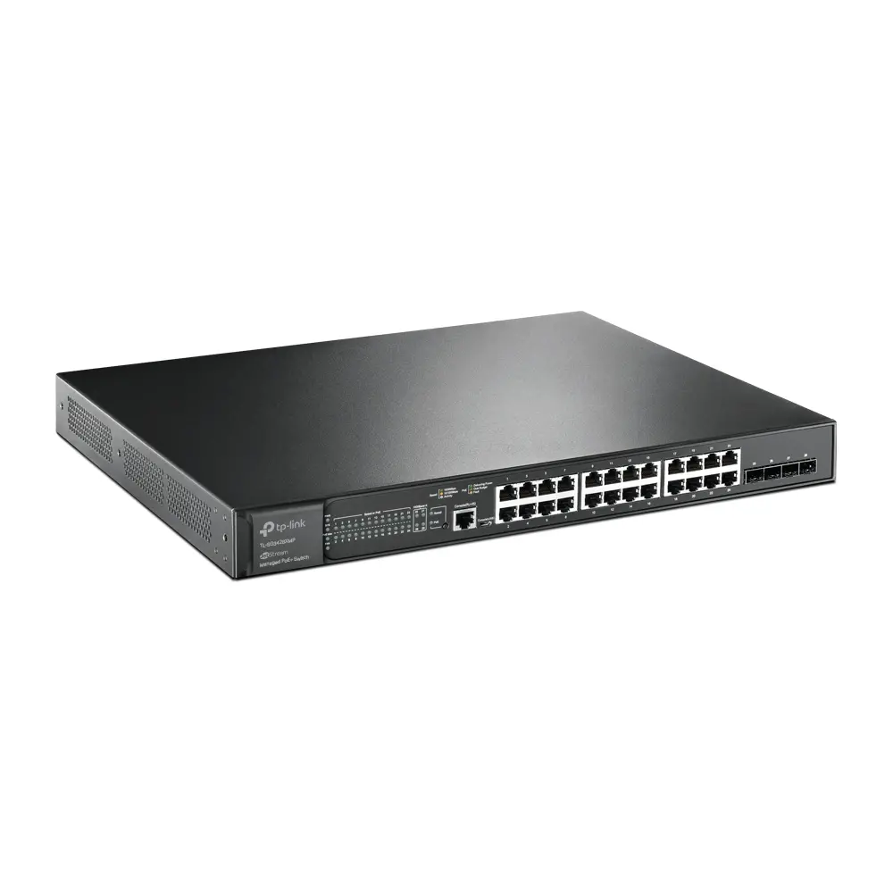 Switch TP-LINK SG3428XMP, 24 θύρες Gbit PoE+ L2+, 4 υποδοχές 10GE SFP+, 384W - image 1