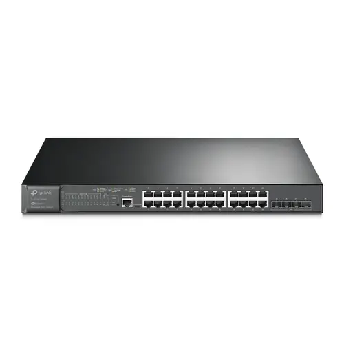 Switch TP-LINK SG3428XMP, 24 porturi Gbit PoE+ L2+, 4 sloturi 10GE SFP+, 384W - 1