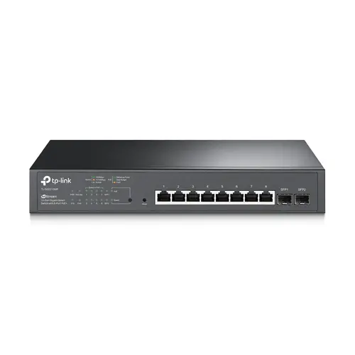 Комутатор TP-LINK SG2210MP, 10xGbE RJ45, 8xPoE,150W, 2xSFP, управляем