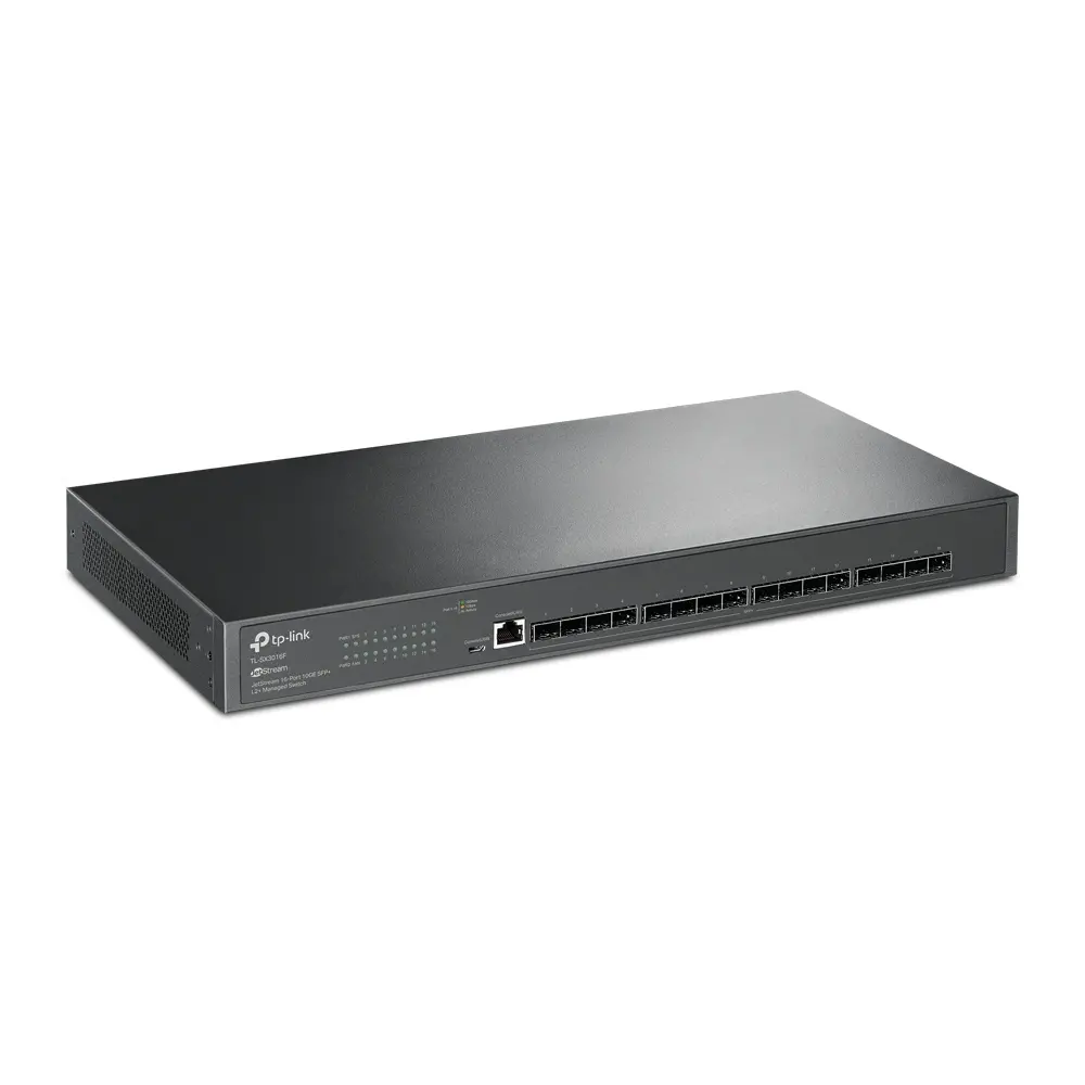 Switch TP-LINK SX3016F, 16 x SFP+, L2+, VLAN, Rack Mountable - image 1