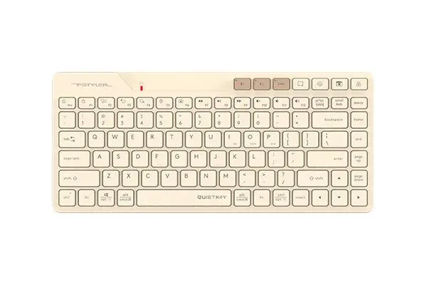A4tech FBK26C AS Cafe Latte Fstyler безжичнa мини тиха клавиатура, Multi-mode, кирилизирана