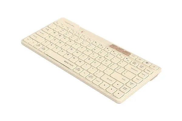A4tech FBK26C AS Cafe Latte Fstyler безжичнa мини тиха клавиатура, Multi-mode, кирилизирана - image 1