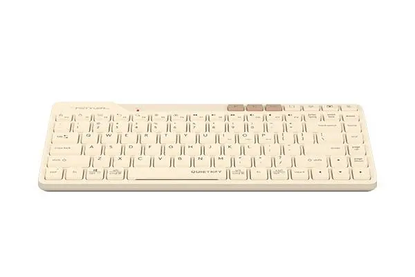A4tech FBK26C AS Cafe Latte Fstyler безжичнa мини тиха клавиатура, Multi-mode, кирилизирана - image 4
