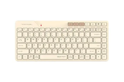 A4tech FBK26C AS Cafe Latte Fstyler безжичнa мини тиха клавиатура, Multi-mode, кирилизирана