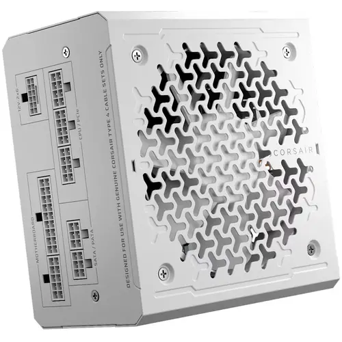 CORSAIR RM1000e White, 1000 Watt, Cybenetics Gold Certified, Fully Modular