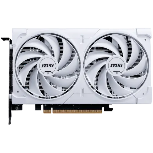 MSI Video Card NVIDIA GeForce RTX 5060 8G VENTUS 2X OC WHITE, 8GB GDDR7, 128-bit, 2535 MHz Boost, 3840 CUDA Cores, PCIe 5.0 (x8), 3x DP 2.1b, HDMI 2.1b, RAY TRACING, Dual Fan, 145W TDP, 8-pin PCIe Power, G-SYNC, 2-Slot, 3Y - image 1