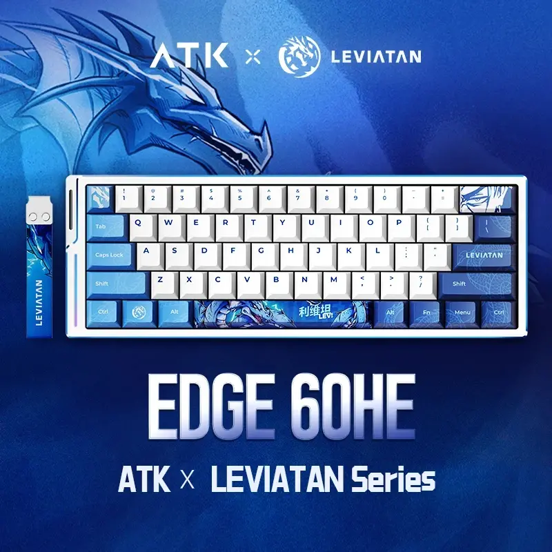 ATK професионална геймърска механична клавиатура Professional Gaming Mechanical Keyboard EDGE 60 HE Leviatan - 8K, TTC RGB Magneto Switches - image 2