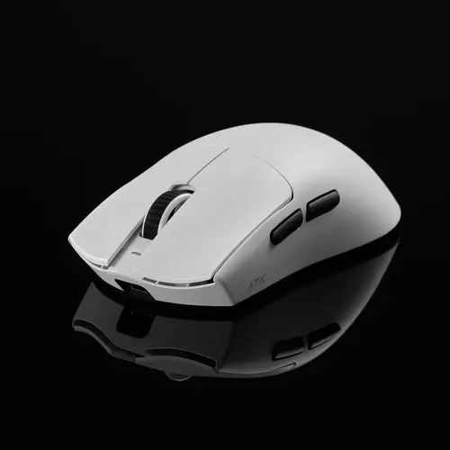 ATK професионална геймърска мишка Wireless Gaming Mouse BLAZING SKY X1 ULTIMATE - 8K, White - image 1