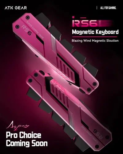 ATK професионална геймърска механична клавиатура Professional Gaming Mechanical Keyboard RS6 Ultra - 8K, TTC RGB Magneto [Linear] - Sakura Warrior - image 10