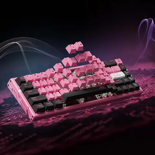 ATK професионална геймърска механична клавиатура Professional Gaming Mechanical Keyboard RS6 Ultra - 8K, TTC RGB Magneto [Linear] - Sakura Warrior - image 2