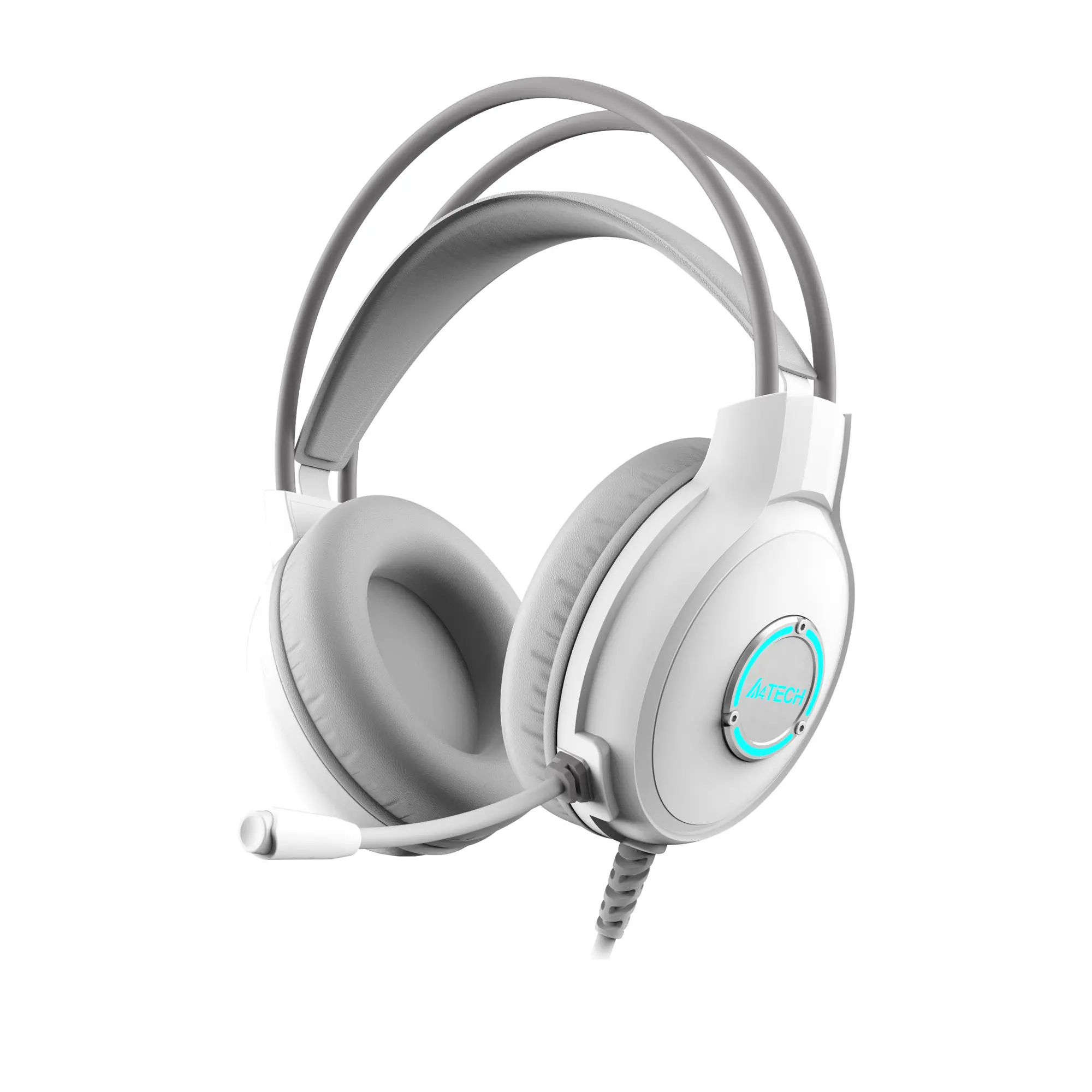 A4tech Fstyler FH300U Ακουστικά με μικρόφωνο USB, Noice Cancelling, λευκό