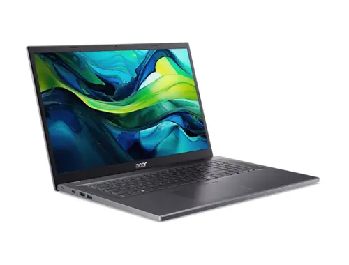 Лаптоп, Acer Aspire 17, A17-51M-72HF, Intel Core i7-13620H (10C/16T,up to 4.9GHz, 24MB),17.3" FHD (1920x1080) IPS slim bezel LCD,16GB DDR5 4600MHz,512GB PCIe NVMe SSD, Intel UMA, FHD Cam,WiFi 6E, BT 5.1, No OS, Steel Gray - image 1