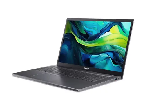 Лаптоп, Acer Aspire 17, A17-51M-72HF, Intel Core i7-13620H (10C/16T,up to 4.9GHz, 24MB),17.3" FHD (1920x1080) IPS slim bezel LCD,16GB DDR5 4600MHz,512GB PCIe NVMe SSD, Intel UMA, FHD Cam,WiFi 6E, BT 5.1, No OS, Steel Gray - image 2
