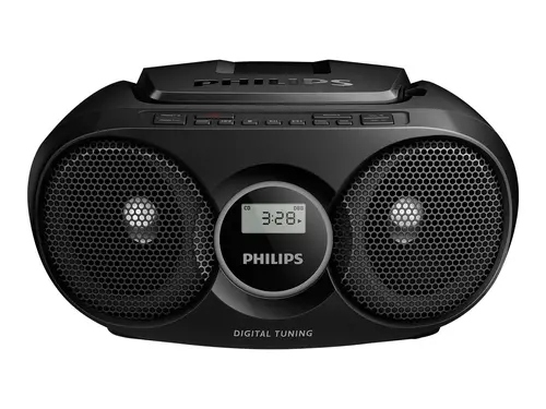 Philips CD радиокасетофон, FM/MW стерео тунер, 2 x 1 W RMS, черен, forхра - image 1