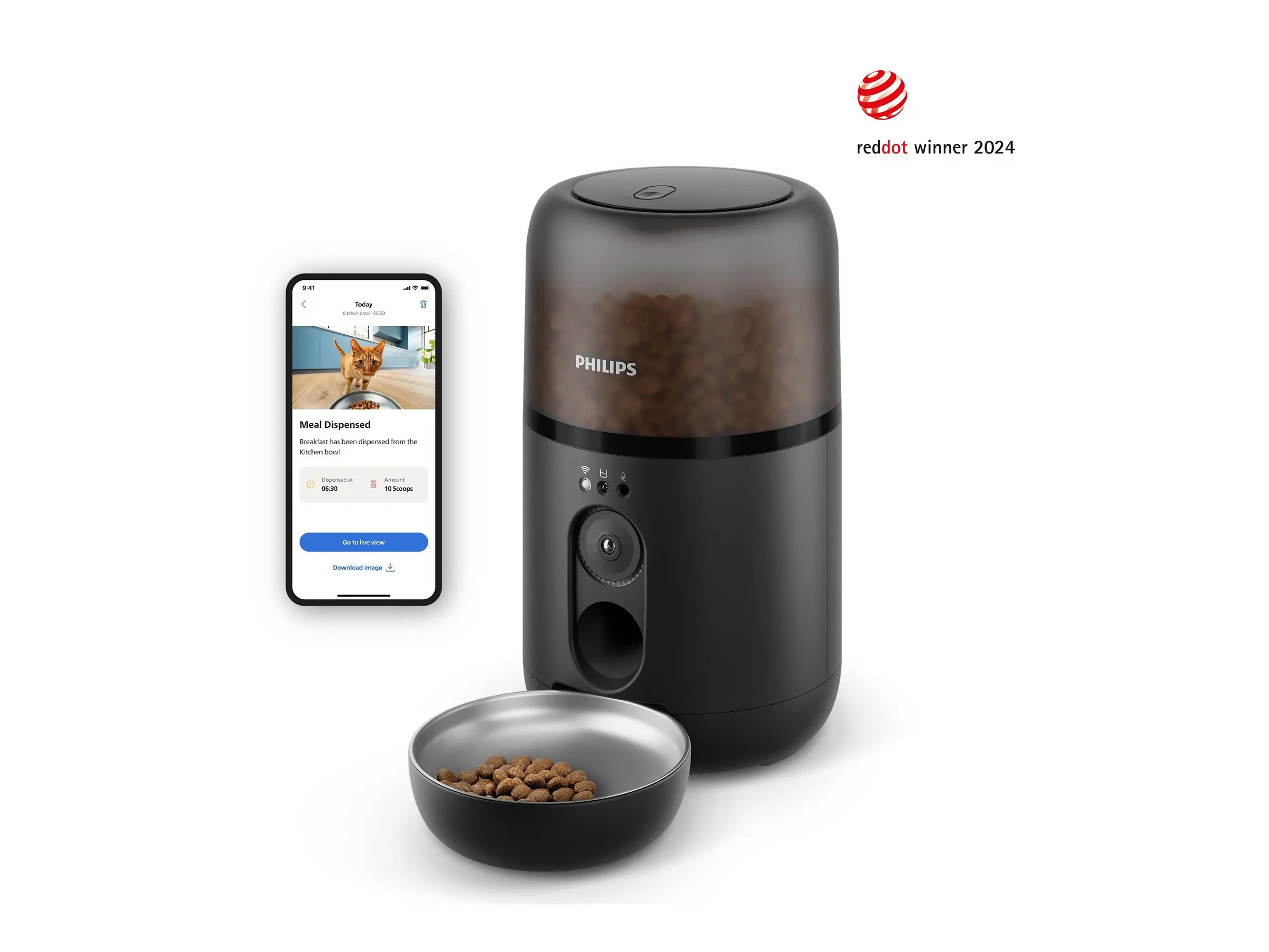 PHILIPS Интелигентна хранилка за домашни любимци с камера - image 3