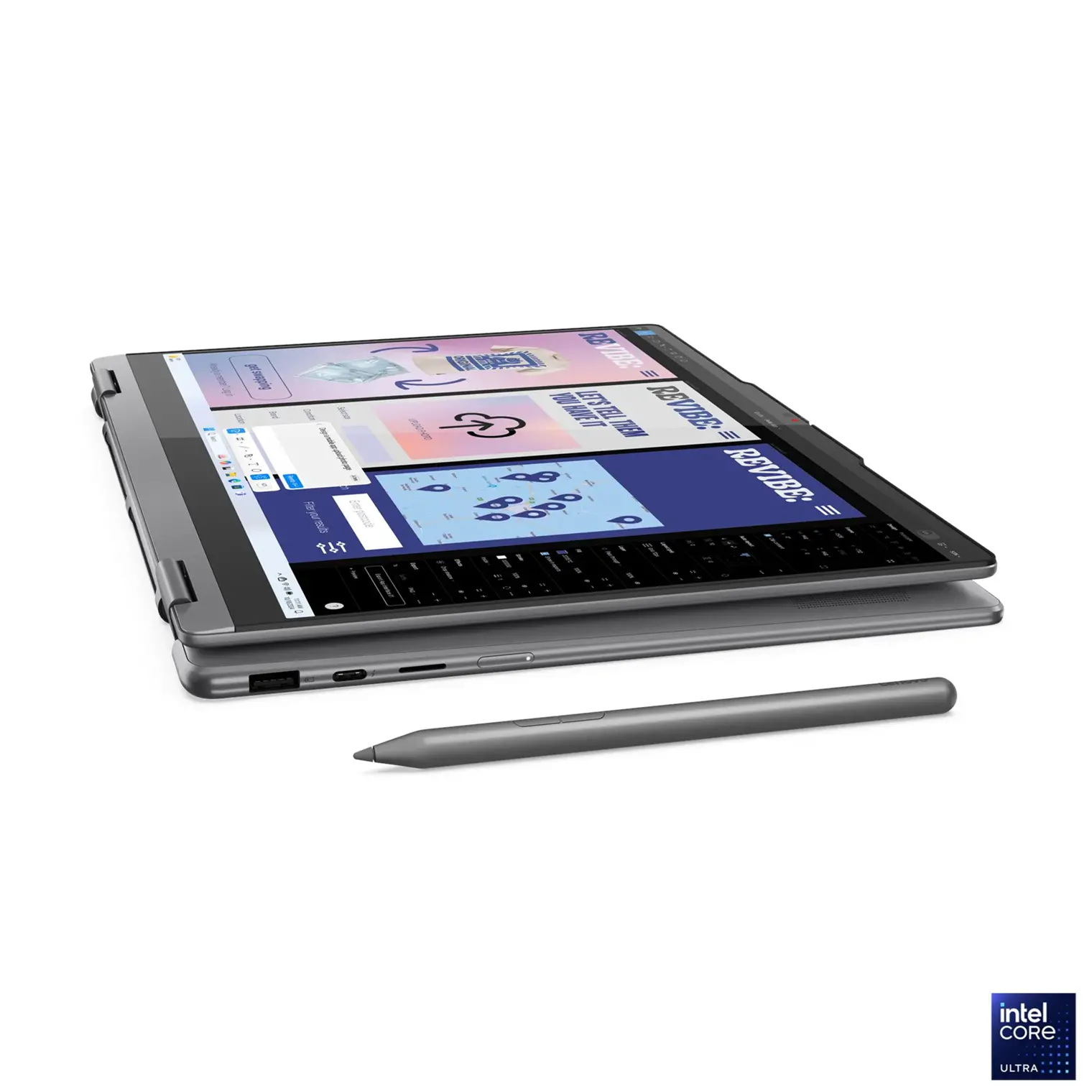 LENOVO Yoga 7 2-in-1 Intel Core Ultra 7 258V 14inch 2.8K OLED 500N 120Hz Touch 32GB DDR5 1TB PCIe W11H Luna Grey - image 6
