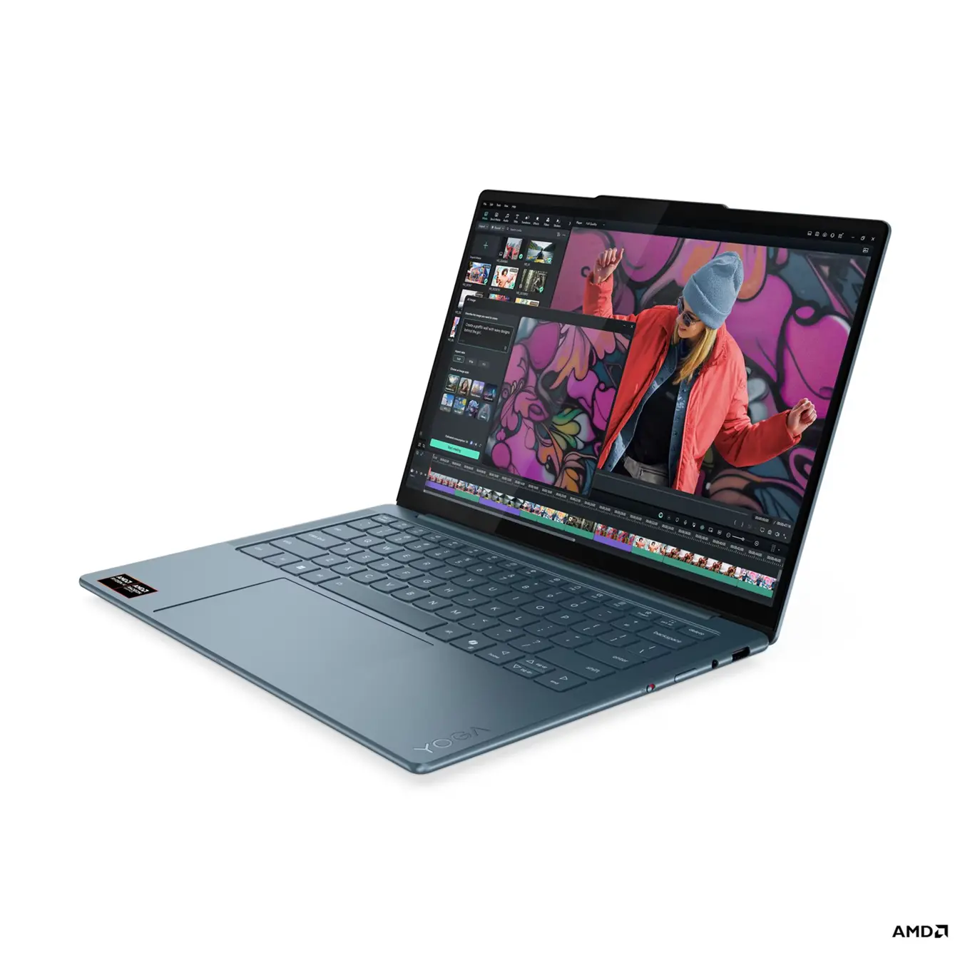 LENOVO Yoga Slim 7 AMD Ryzen AI 7 350 14inch WUXGA OLED 400N 32GB DDR5x 1TB PCIe W11H Tidal Teal - image 2