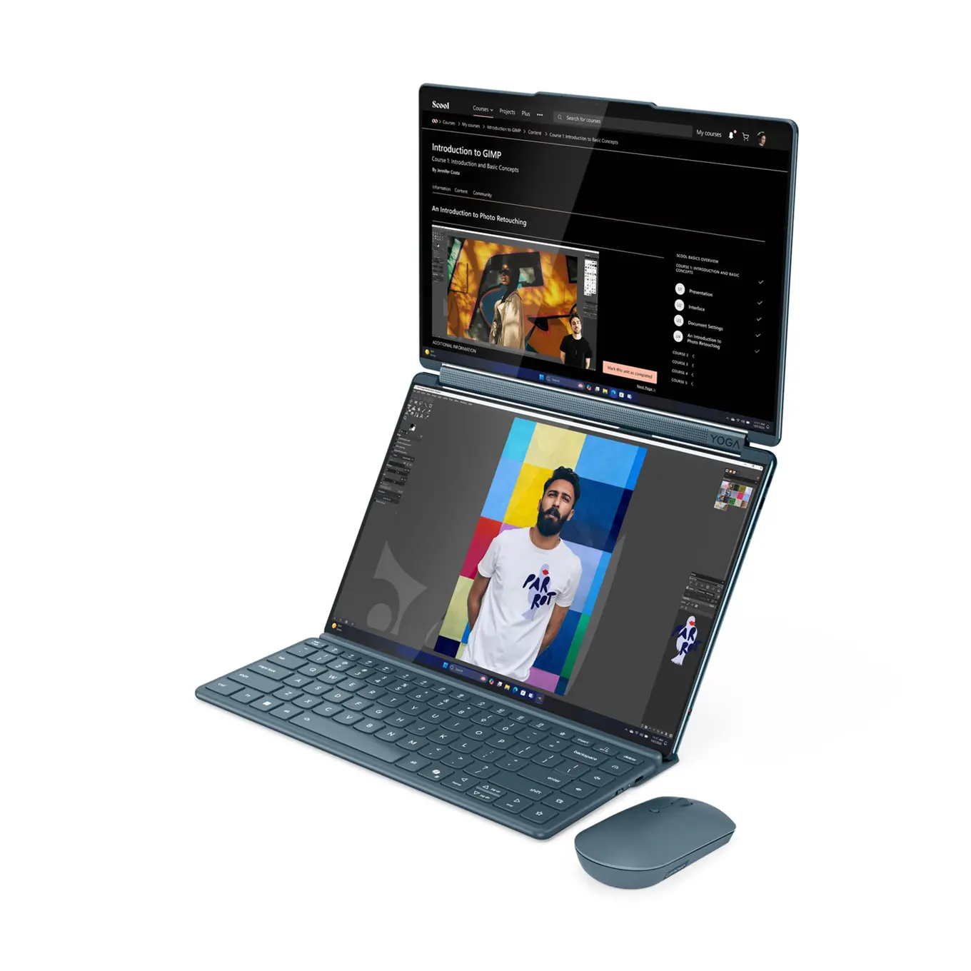 LENOVO Yoga Book 9 Intel Core Ultra 7 255H 14inch 2.8K OLED 500N 120Hz 32GB DDR5x 1TB PCIe W11H Tidal Teal - image 6