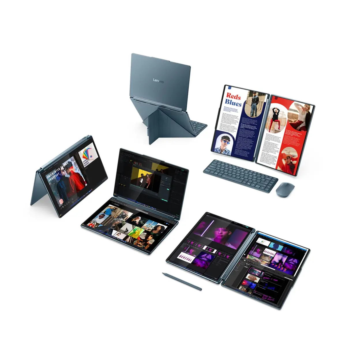 LENOVO Yoga Book 9 Intel Core Ultra 7 255H 14inch 2.8K OLED 500N 120Hz 32GB DDR5x 1TB PCIe W11H Tidal Teal - image 8