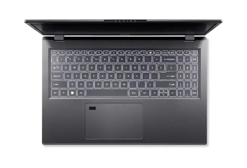 Лаптоп, Acer Aspire A15-61M-R7W7, AMD Ryzen 7 8840HS (up to 5.10GHz, 16MB), 15.6" FHD IPS SlimBezel, 16GB DDR5 (2x8GB), 512GB PCIe NVMe SSD, AMD Radeon 780M, Wifi 802.11AX, BT, FP, FHD Cam, KB Backlight, No OS, Steel Gray - image 3