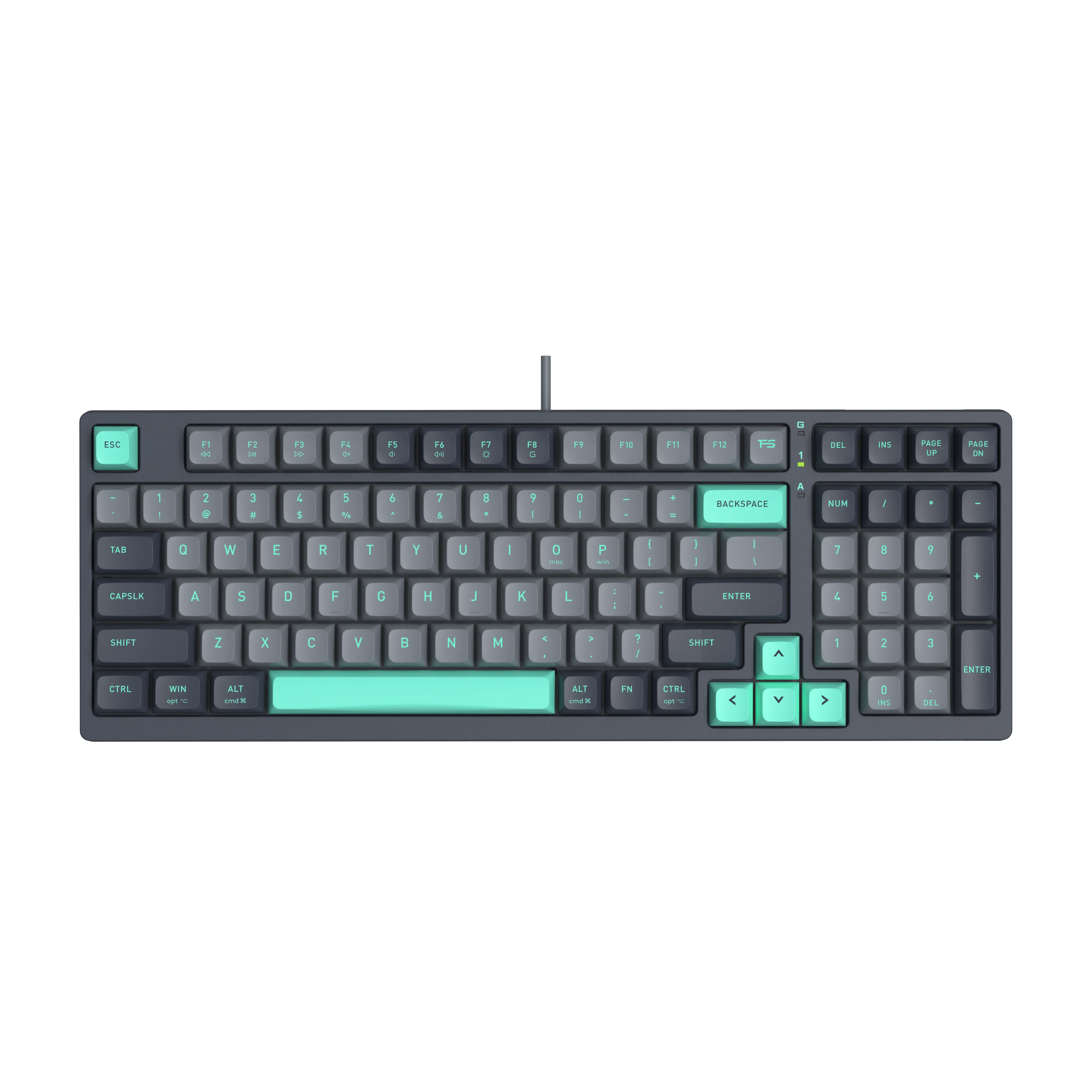A4tech Fstyler FGS300 Panda Rock Tastatură mecanică TKL cu litere chirilice