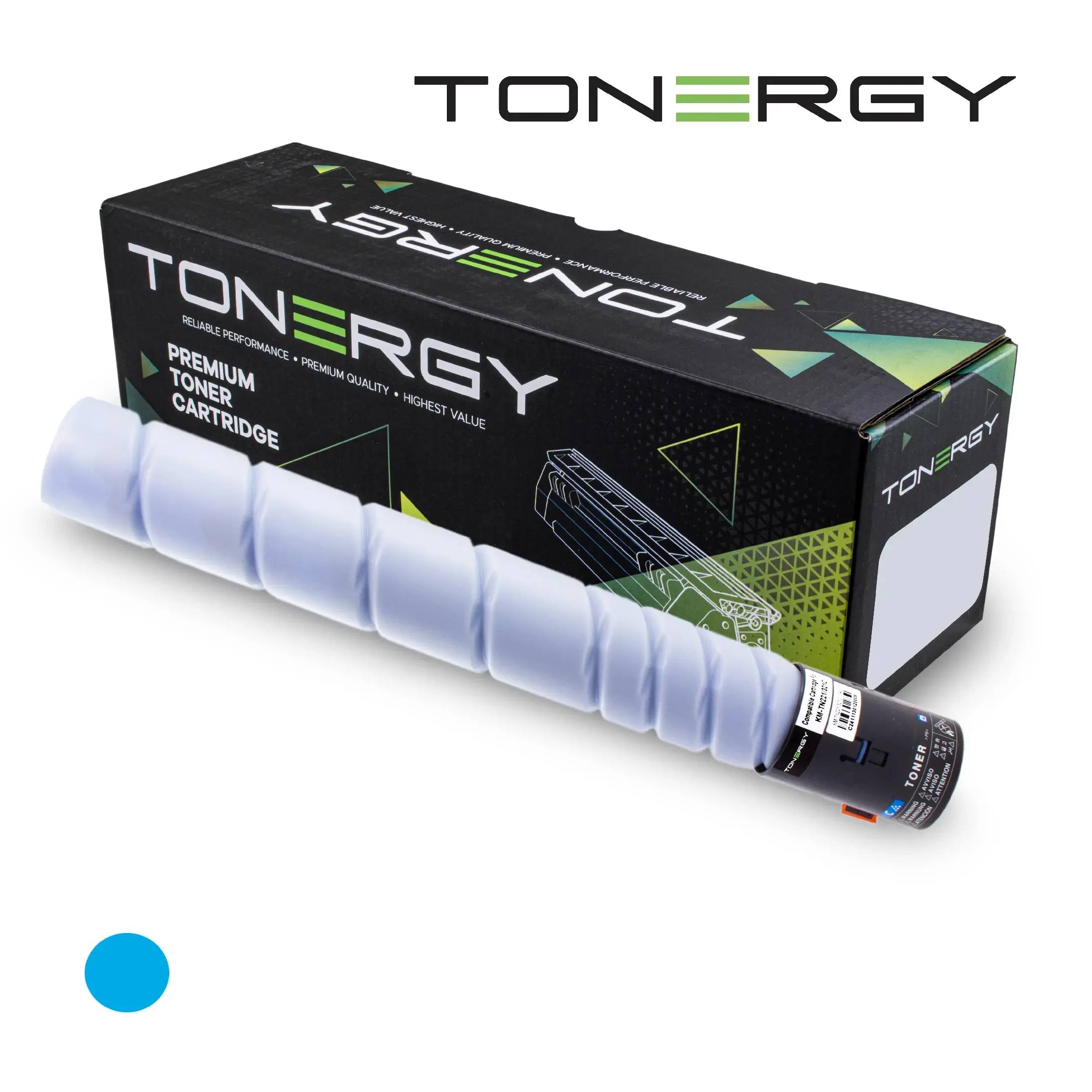 Tonergy συμβατό Κασέτα Toner Compatible Toner Cartridge KONICA MINOLTA TN-221/TN-321 A8K3450, Cyan 21k