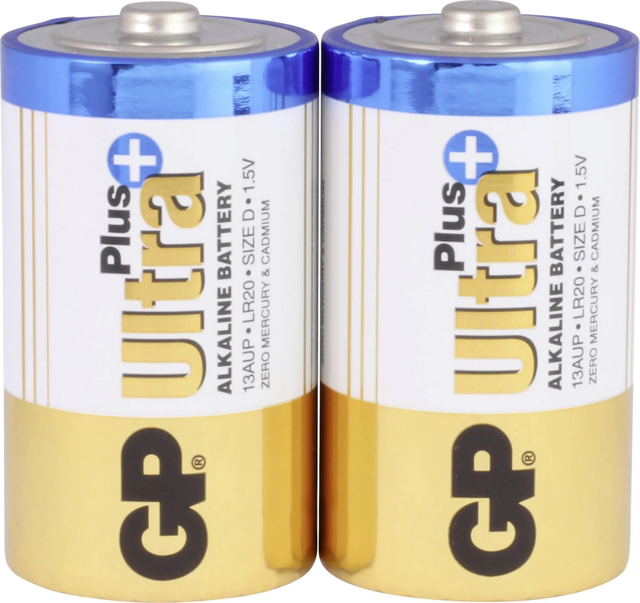 Baterie alcalină GP ULTRA PLUS LR20 /2 buc. în ambalaj/ 1.5V