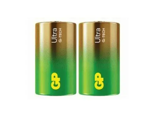 Αλκαλική μπαταρία GP ULTRA LR20 /2 τεμ. σε συσκευασία shrink/ 1.5V GP-BA-13AU21-S2 - 1