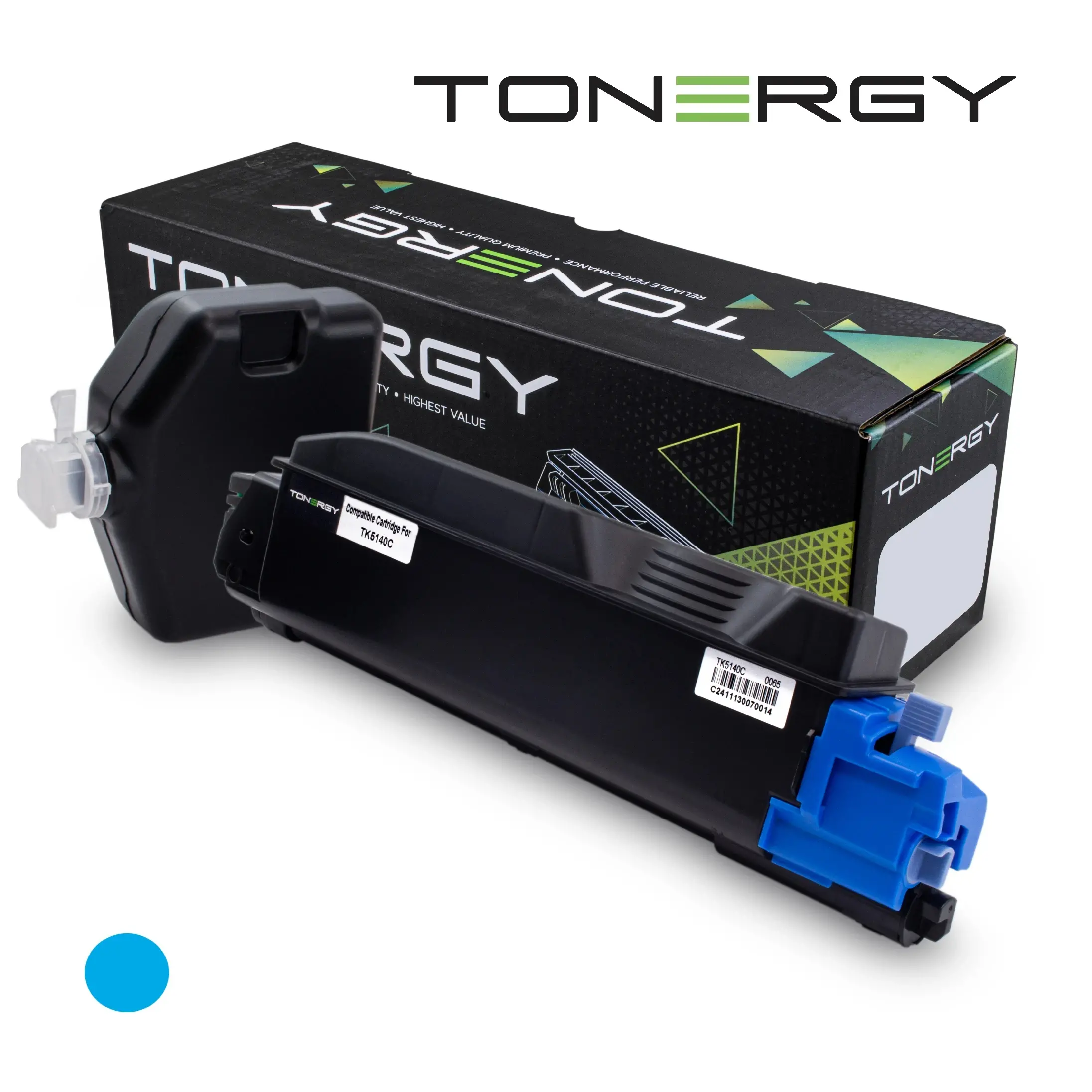 Tonergy compatibil Cartuș Toner Compatibil KYOCERA TK-5140 Cyan, 5k